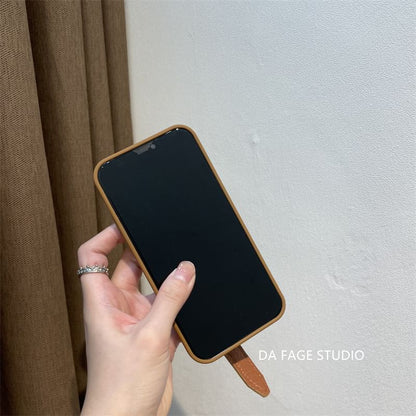 Phone Faux Case Strap Pearl