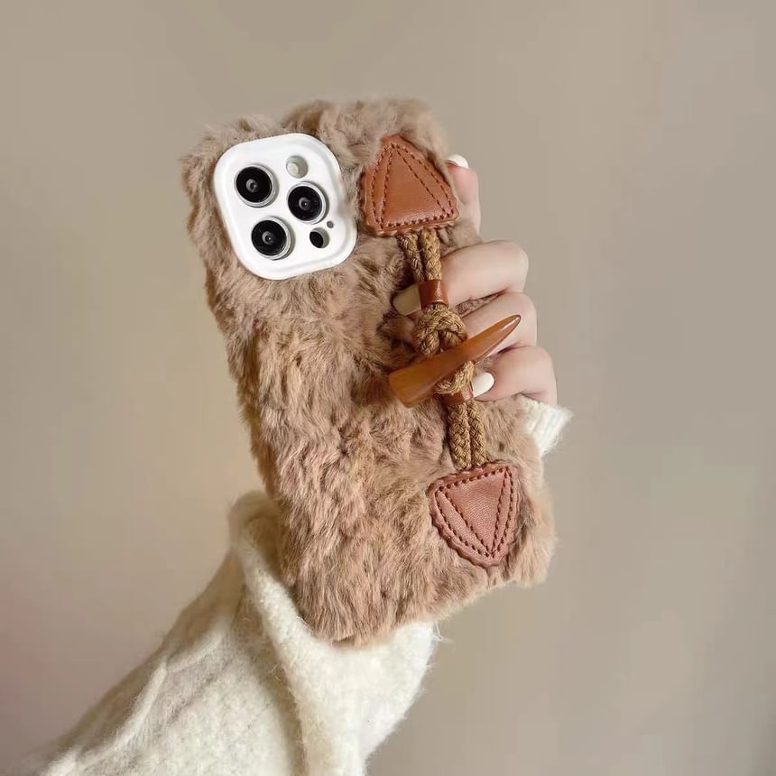 Toggle Case Button Phone Chenille