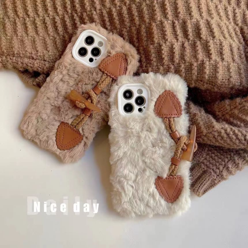 Toggle Case Button Phone Chenille