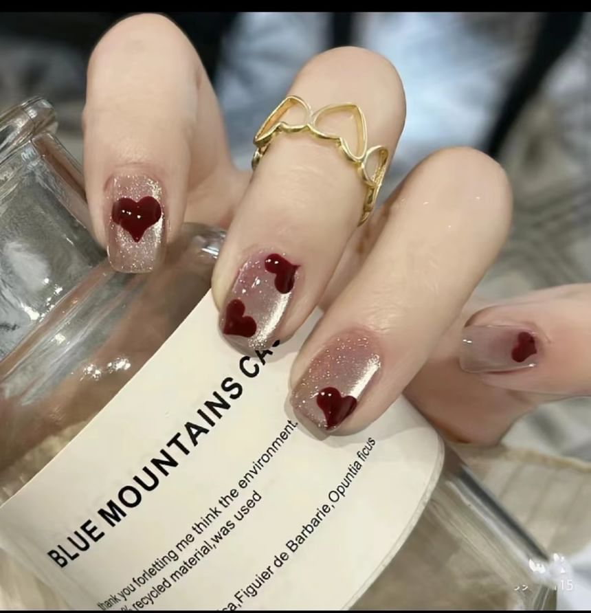 Ongles à coller œil de chat / Pack d'outils / Ensemble