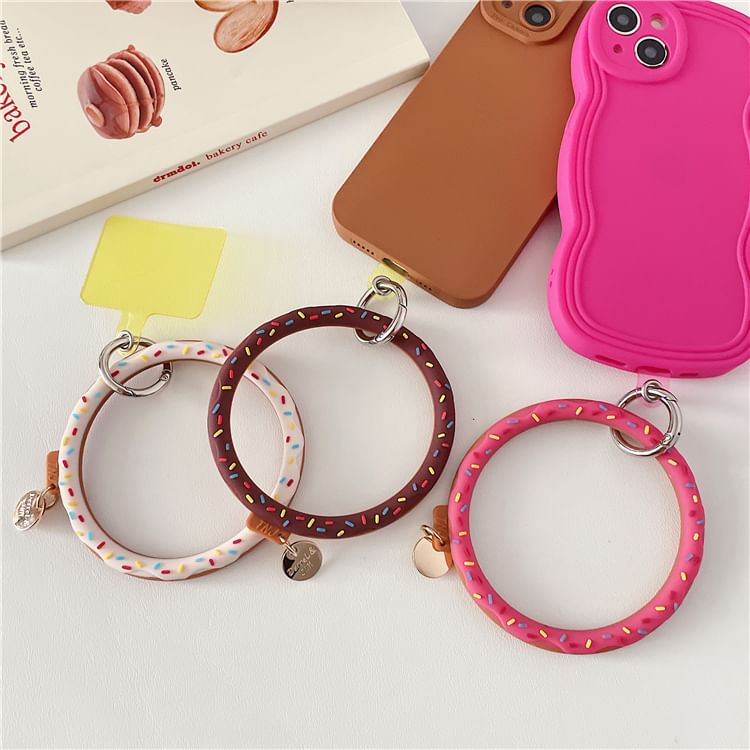 Phone Strap with Hoop Lanyard Pad