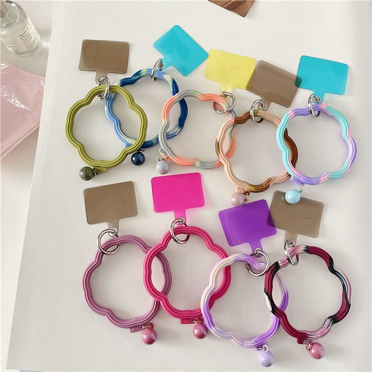 Phone Strap Pad Lanyard with Wavy Hoop
