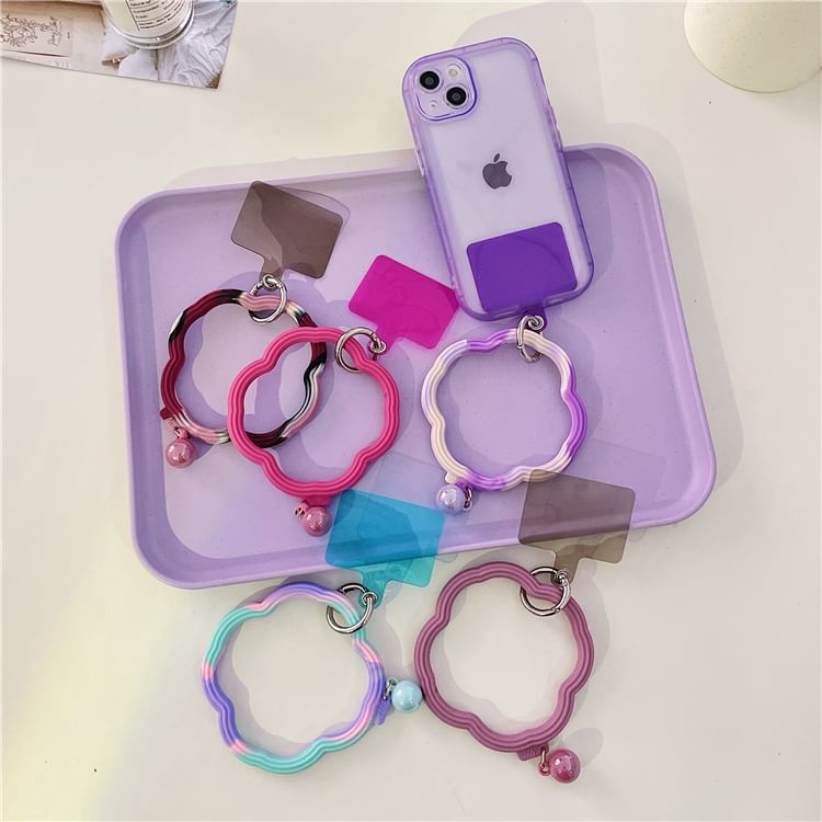 Phone Strap Pad Lanyard with Wavy Hoop