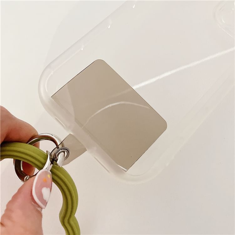 Phone Strap Pad Lanyard with Wavy Hoop