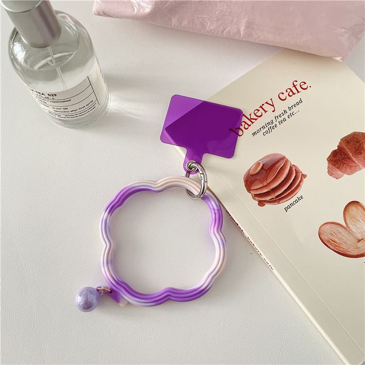 Phone Strap Pad Lanyard with Wavy Hoop