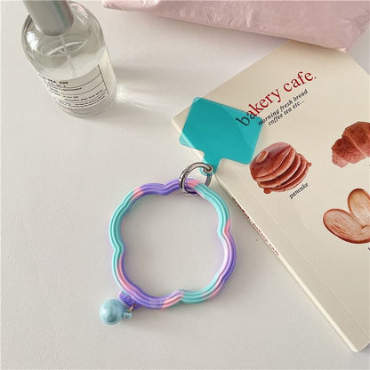 Phone Strap Pad Lanyard with Wavy Hoop