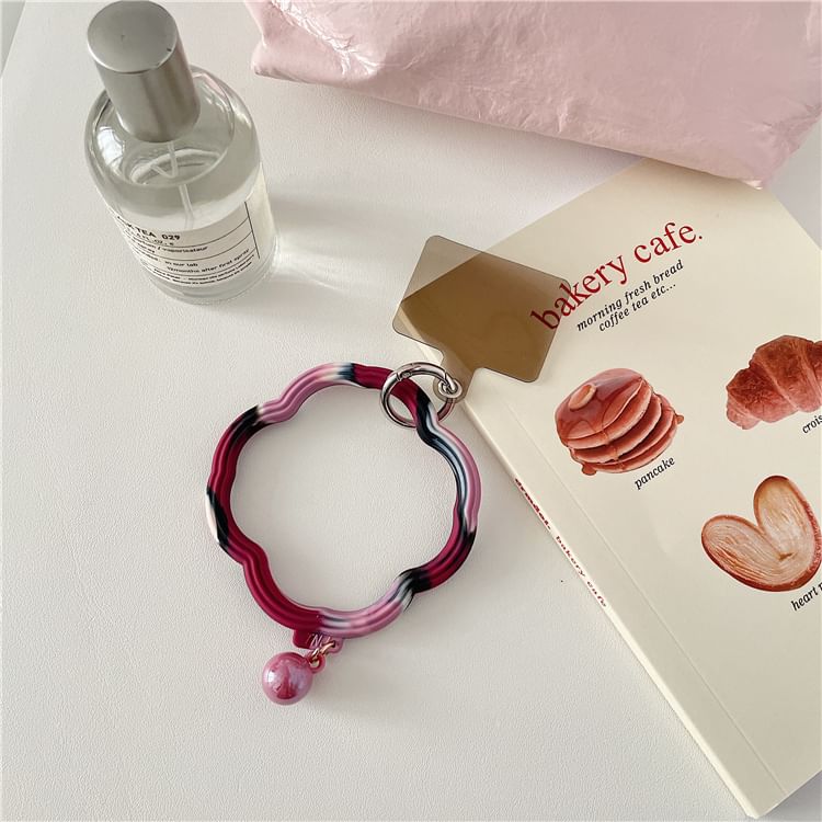 Phone Strap Pad Lanyard with Wavy Hoop
