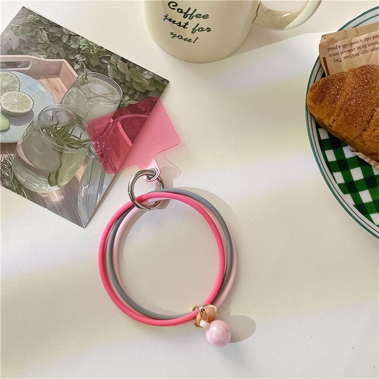 Strap with Phone Lanyard Pad Layered Hoop