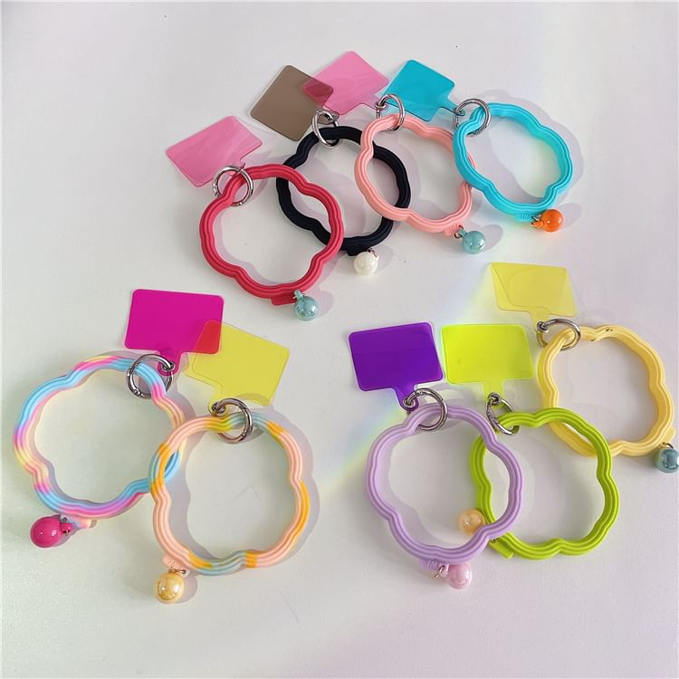 Hoop with Pad Wavy Strap Lanyard Phone
