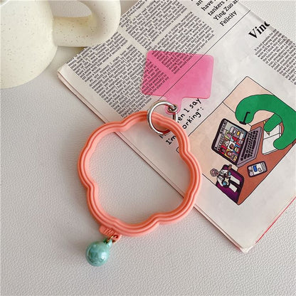 Hoop with Pad Wavy Strap Lanyard Phone