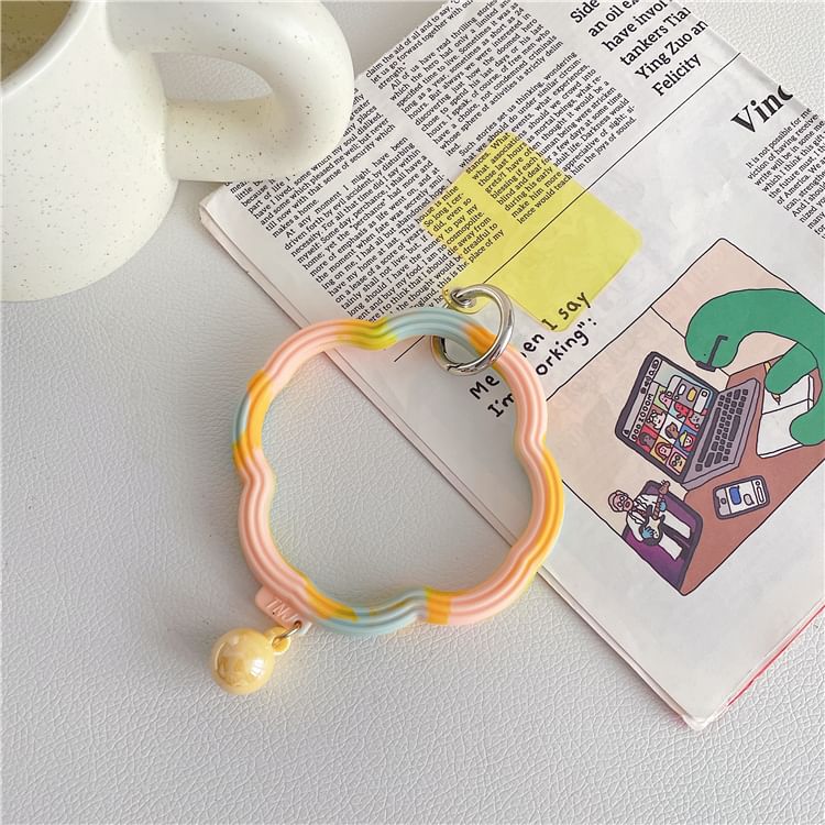 Hoop with Pad Wavy Strap Lanyard Phone