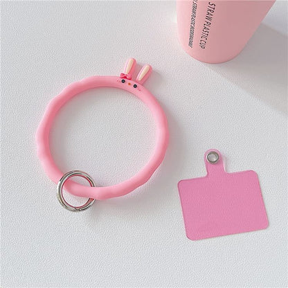 with Animal Phone Pad Hoop Lanyard Strap