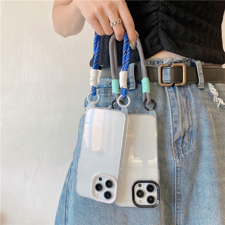 Case Transparent Phone Strap