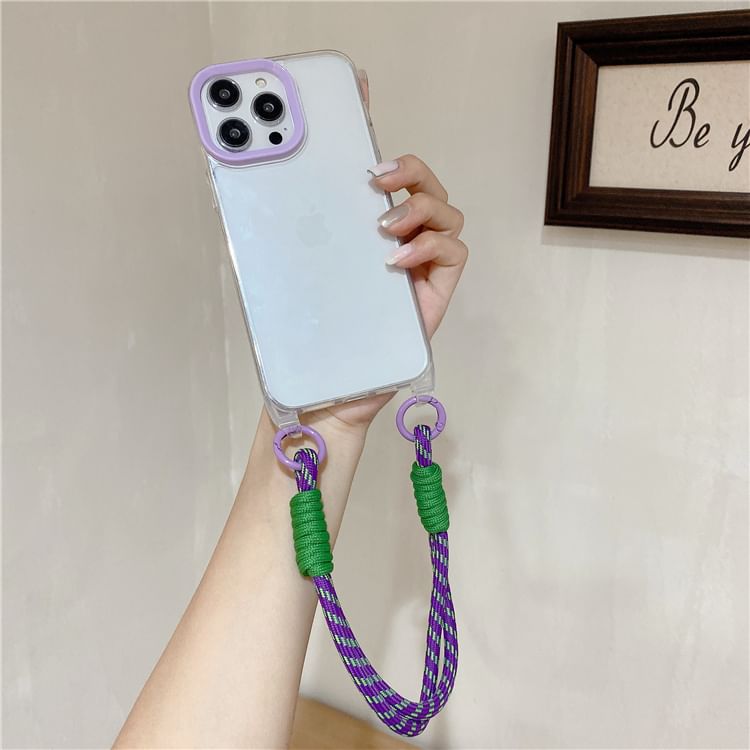 Case Transparent Phone Strap