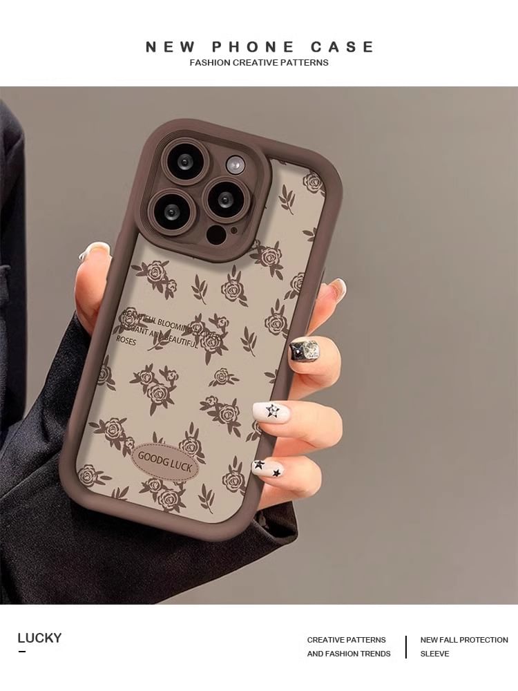 Case Phone Lettering Floral