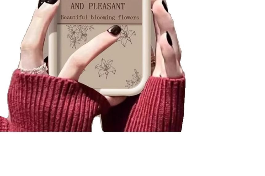 Case Phone Lettering Floral