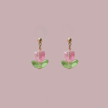 Tulip Earring Alloy Drop