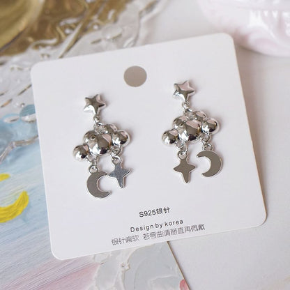 Moon Cloud Earring Dangle Star Alloy