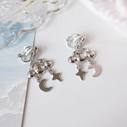 Moon Cloud Earring Dangle Star Alloy