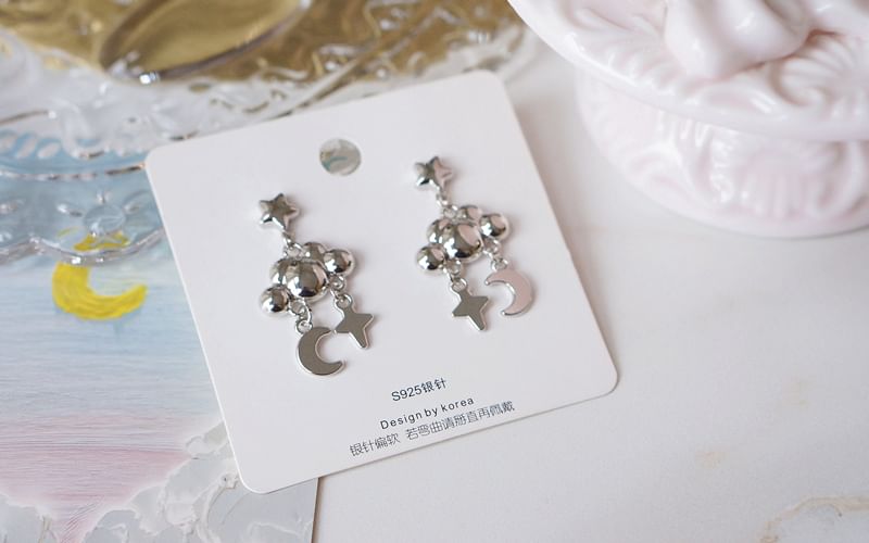 Moon Cloud Earring Dangle Star Alloy