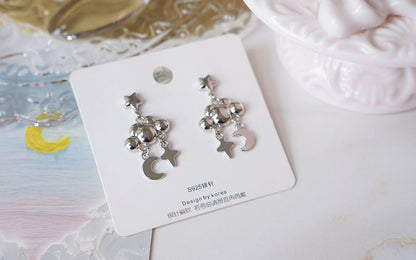 Moon Cloud Earring Dangle Star Alloy