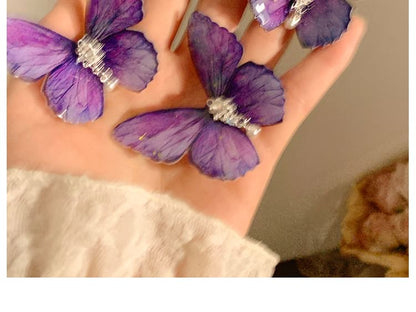 Rhinestone Hair Set / Butterfly Clip