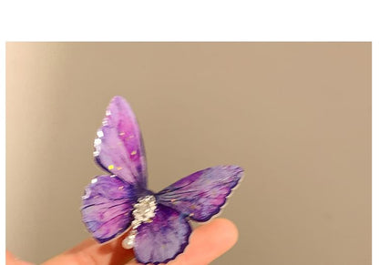 Rhinestone Hair Set / Butterfly Clip
