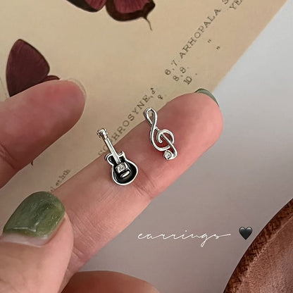 Silver Asymmetrical Stud Sterling Ear