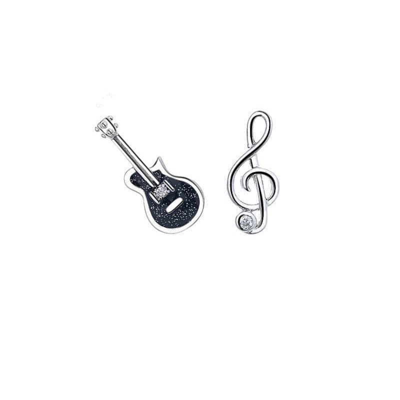 Silver Asymmetrical Stud Sterling Ear