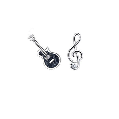 Silver Asymmetrical Stud Sterling Ear