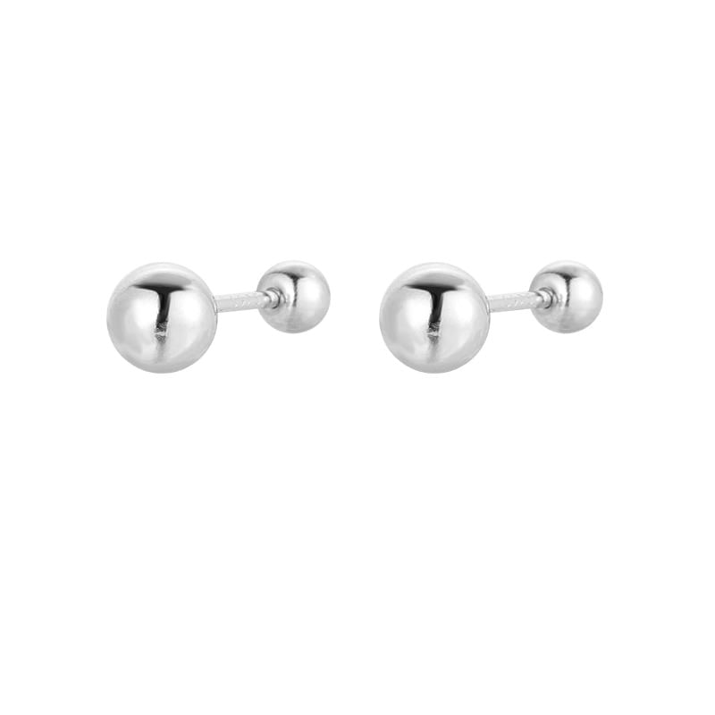 Ear Sterling Ball Silver Stud