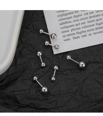 Ear Sterling Ball Silver Stud