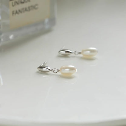 Faux Drop Earring Pearl