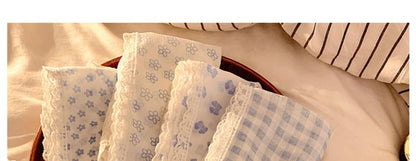Head Trim Scarf Plaid (Various Triangle Lace Designs)
