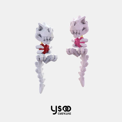 / Ear Dinosaur Earring Clip-On Stud