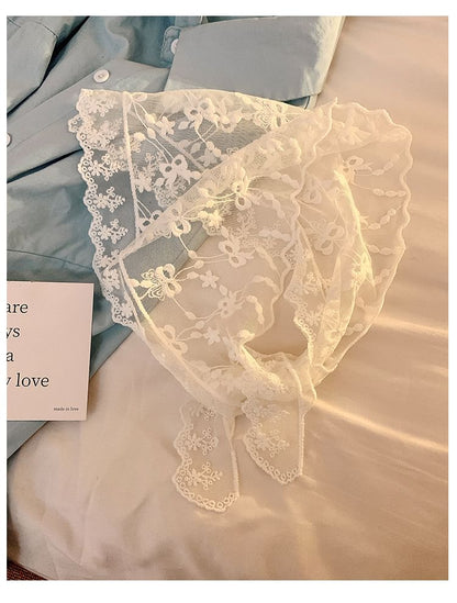 Designs) Lace Head Triangle (Various Scarf
