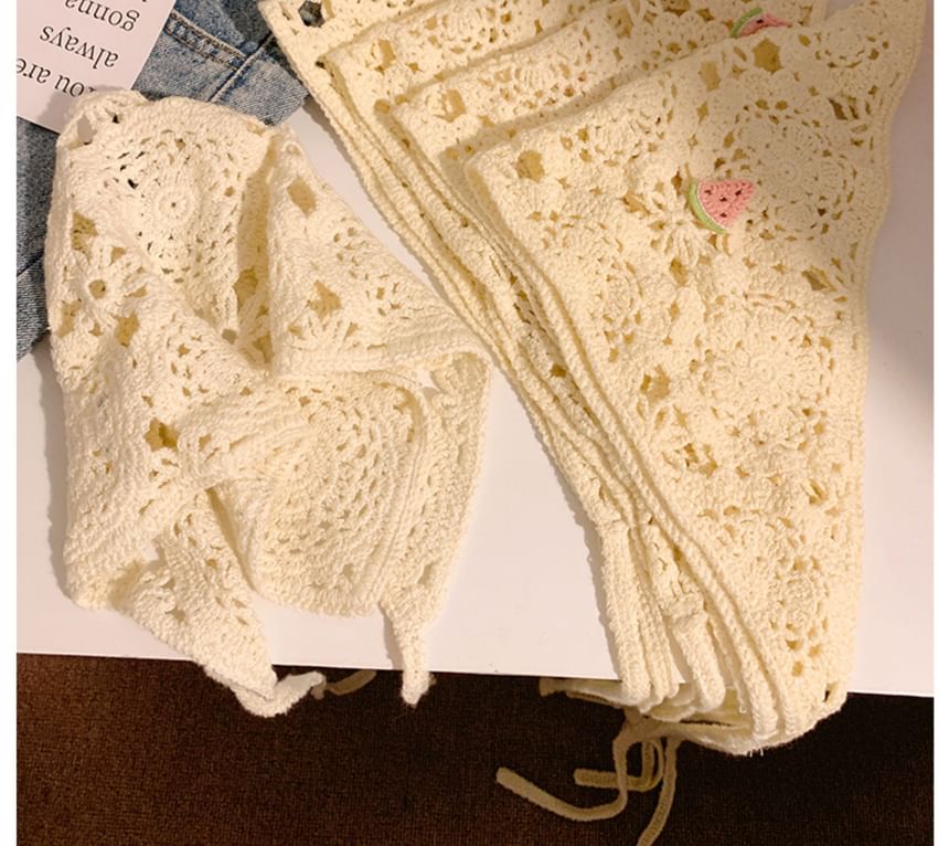 Scarf Head (Various Embroidered Triangle Designs)