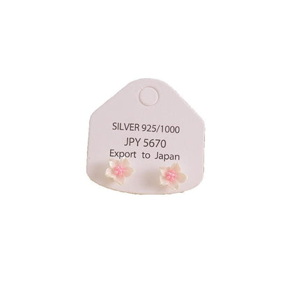 Stud Alloy Earring Floral