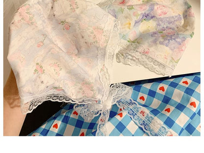 Designs) Trim Headband (Various Print Bandana Lace