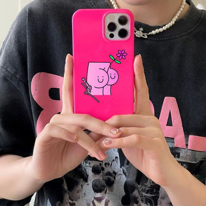 Case Floral Phone Butt