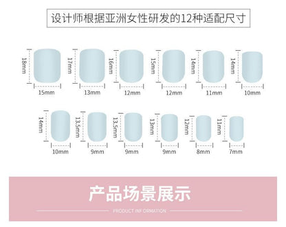 Verzierter Press-On-Nagel