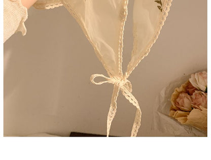 Embroidered Scrunchie Bandana (Various / Designs) Floral