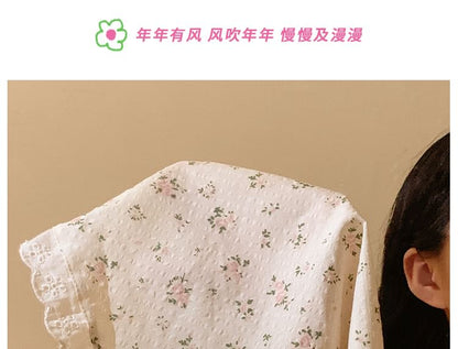 Lace Floral Designs) Trim Scrunchie / Bandana (Various