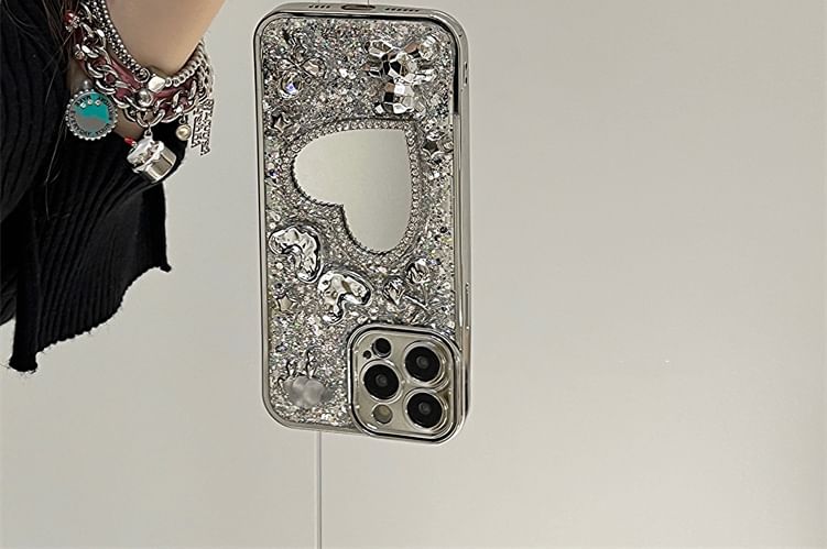 Phone Heart Set Case / Mirrored Strap