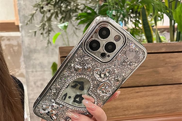 Phone Heart Set Case / Mirrored Strap