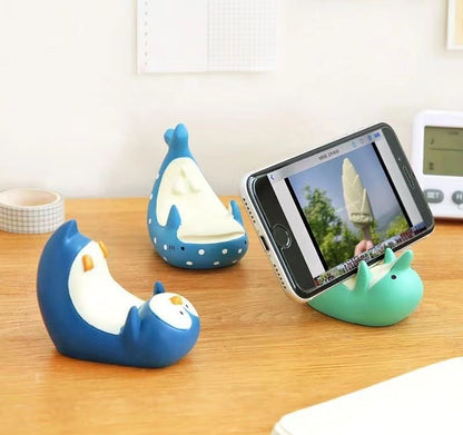 Dolphin Designs) Penguin Holder / Phone Shark (Various
