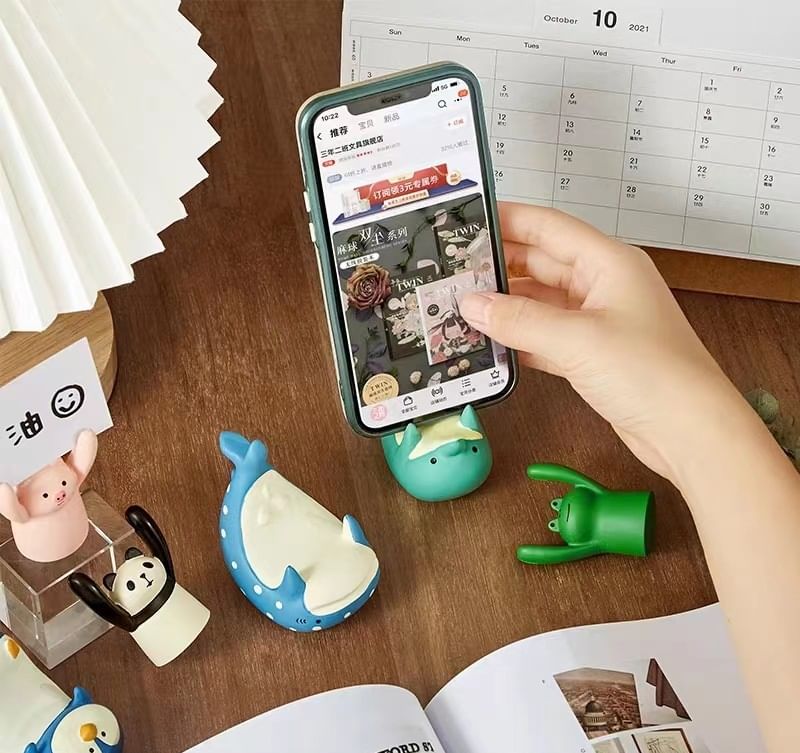 Dolphin Designs) Penguin Holder / Phone Shark (Various