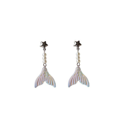 (Various Tail Designs) Dangle Alloy Mermaid Earring