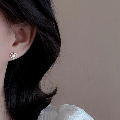 Earring Stone Stud Cat Eye