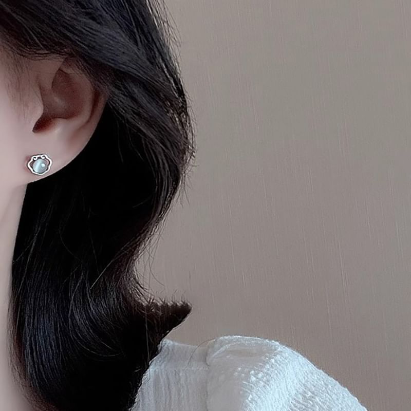 Earring Stone Stud Cat Eye